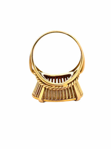 Bague 53 Bague pièce de 10 francs Suisse Helvetia 1922 58 Facettes