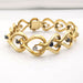 Bracelet Bracelet or jaune diamants et saphirs 58 Facettes