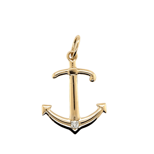 Pendentif Pendentif Ancre Or jaune et Diamant 58 Facettes 1.0000207/1