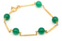 Bracelet Bracelet Napoléon III ou chrysoprases jaunes 58 Facettes B271