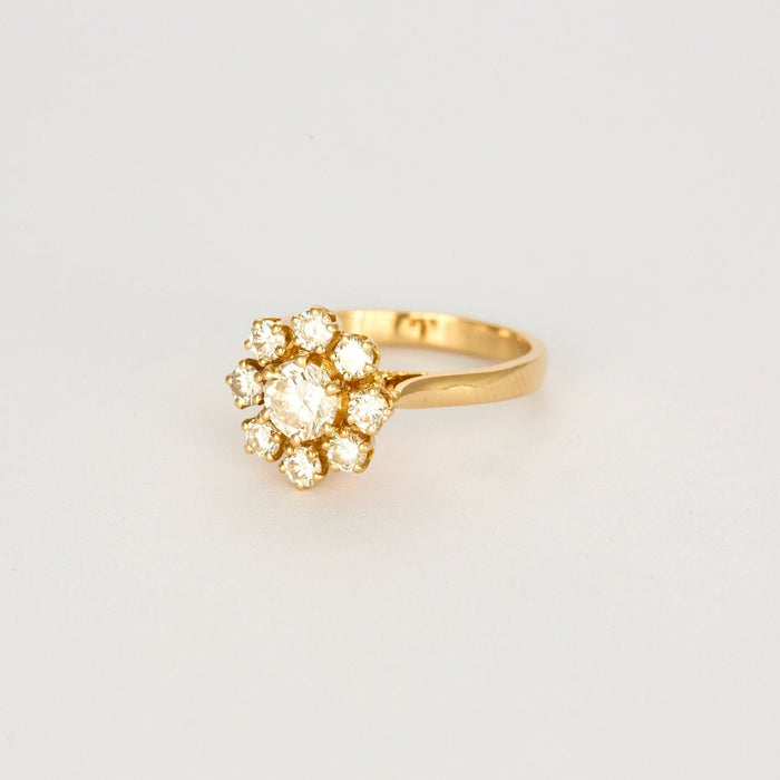 Bague 58 Bague Marguerite or jaune et diamants 58 Facettes 240225