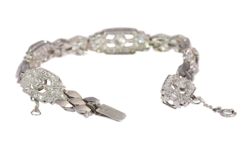 Bracelet Glamour Vintage : Un hommage diamantaire aux années 50 58 Facettes 20302-0012