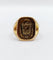 Bague 54 Chevalière antique or jaune monogrammée "Esto vir" 58 Facettes A05725