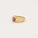 Ring 54 Ruby diamond ring yellow gold 58 Facettes 2189892