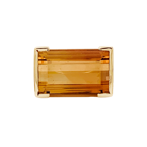 Bague 46 Bague, or jaune et topaze orange. 58 Facettes 34598