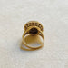 Bague 51 AUGIS - Bague or jaune, pierre rouge et diamant 58 Facettes Augis1