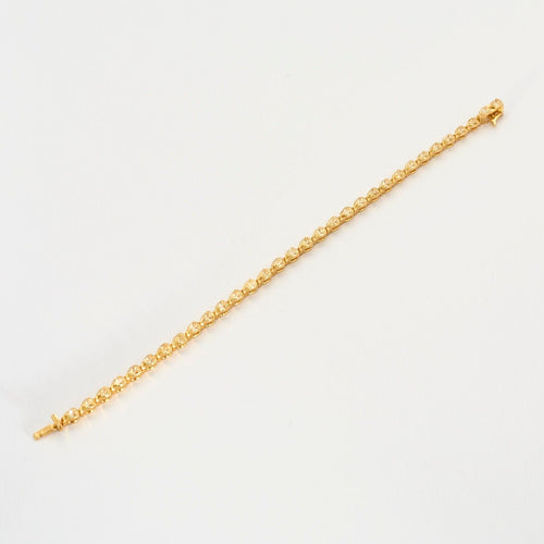 Bracelet Bracelet Ligne or jaune et diamants jaunes 58 Facettes