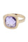 Bague 54 Bague moderne or jaune améthyste 58 Facettes 089081