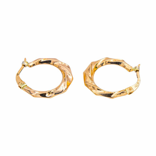 Boucles d'oreilles Créoles  Or rose