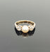 Ring 51 Trilogy Ring Early XNUMXth Century Diamond Pearl 58 Facettes