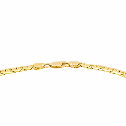 Collier Collier Maille haricot Or jaune Emeraude, Diamant 58 Facettes 4013232CN