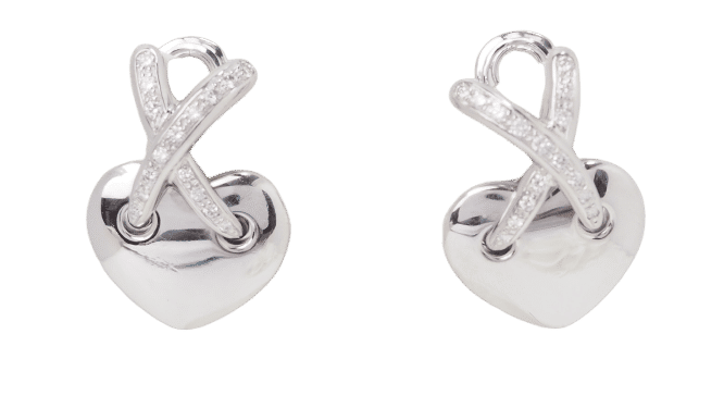 Boucles d'oreilles Boucles d'oreilles CHAUMET Liens en or blanc et diamants 58 Facettes 32735