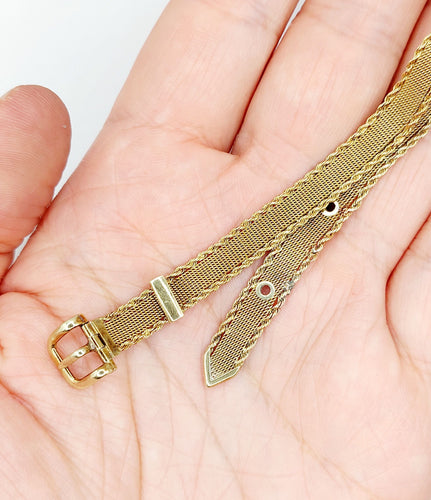 Bracelet Bracelet type ceinture en or 14k (circa 1950) 58 Facettes A06591