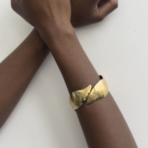 Bracelet Bracelet rigide à bande contrariée 58 Facettes 37440