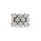 Bague Bague en maille souple en or blanc sertie de diamants (0,70 carat) 58 Facettes 17329