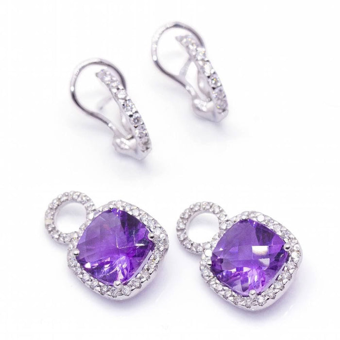 Boucles d'oreilles Boucles d'oreilles DUBBLE Or blanc et diamants 58 Facettes D360905FV