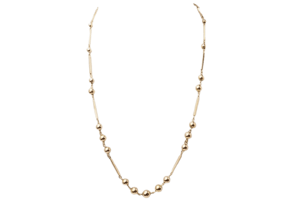 Collier Collier boules en or rosé 58 Facettes 33185