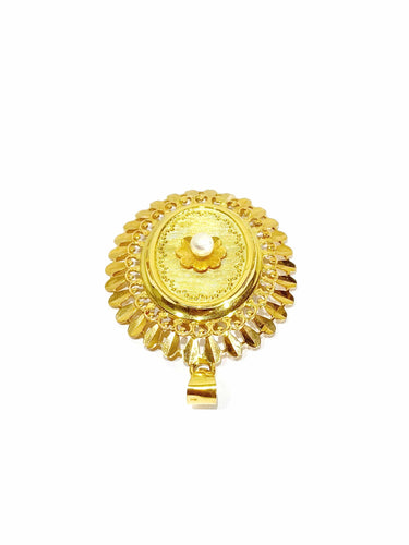 Pendentif Pendentif 2 ors et perle 58 Facettes