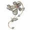 Broche Beauté épanouie : la broche victorienne en forme de branche de fleur en or rouge et argent 58 Facettes 23031-0050