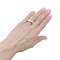 Bague Chaumet "Anneau" or blanc.