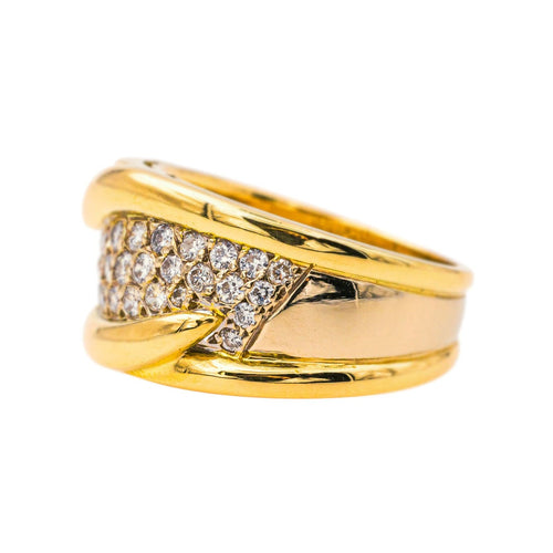 Bague 54 Bague  Bandeau Or jaune Diamant 58 Facettes 4292214RV