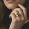 Bague 52 Bague Double Jonc, Or 18 Carats, Saphirs Jaune et Bleu Naturels - Vintage 58 Facettes 381