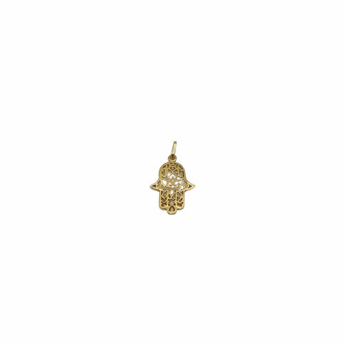 Pendentif Pendentif main de Fatma or jaune 58 Facettes