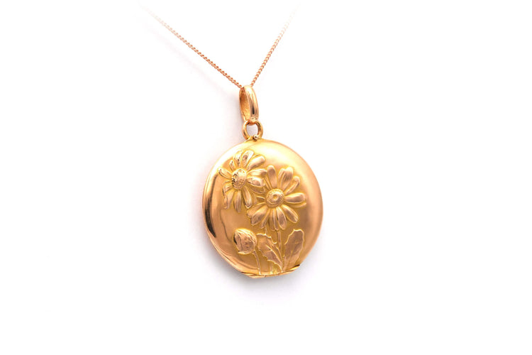 Pendentif Pendentif Art Nouveau en or jaune 58 Facettes B386