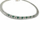 Collier Collier ras du cou en or blanc avec diamants et émeraudes 58 Facettes
