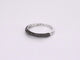 Bague 54 Bague en or blanc avec diamants noirs taille brillant 58 Facettes 2225