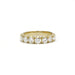 Ring 50 Demi-Alliance Yellow gold & diamonds 58 Facettes 240114R