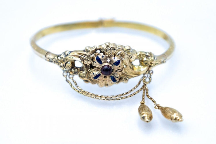 Bracelet Bracelet en or jaune avec une subvention et un e-mail, Suède, 1849 58 Facettes 11027