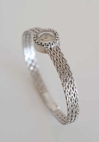 Montre Jaeger-LeCoultre - Montre femme or blanc et diamants, vers 1960 58 Facettes JLC-400