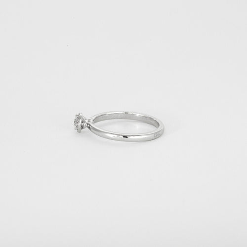 Bague 54 Solitaire or blanc diamant 58 Facettes 3121182