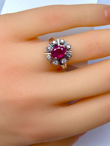 Bague 50 Bague Rubis Diamants 58 Facettes AB248