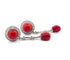 Boucles d'oreilles Superbes boucles d'oreilles en or blanc 18 carats avec corail et diamants 58 Facettes