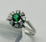 Bague 57 Bague en or blanc avec tourmaline et diamants 58 Facettes 50315