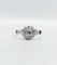Bague 55.5 Bague marguerite art deco or blanc 18k et platine ornée de 0,54 carats de diamant 58 Facettes A04599