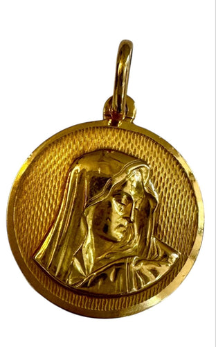 Pendentif Médaille religieuse or jaune 58 Facettes