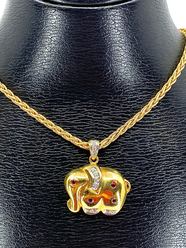 Collier Collier Eléphant 58 Facettes AB120