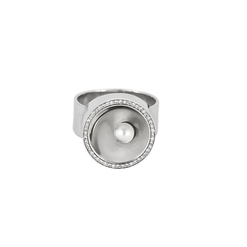 Bague 55 Bague en Or blanc 18K et diamants 58 Facettes LOR36402