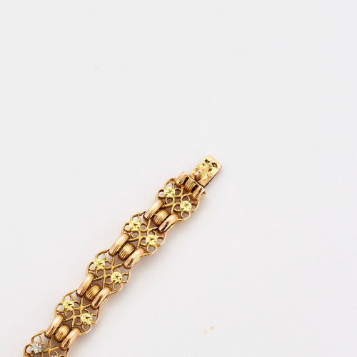 Bracelet Bracelet or rose et diamants 58 Facettes AB19