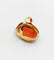 Bague 52 Bague cocktail style antique or jaune, camée sur corail jeune fille (circa 1960) 58 Facettes A06378