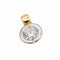 Bague Pendentif Solitaire Or jaune, Or blanc Diamant 58 Facettes 3855318CN