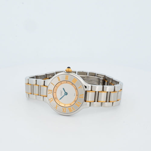 Montre Cartier - Montre Must 21 - Cadran argenté - SM 58 Facettes