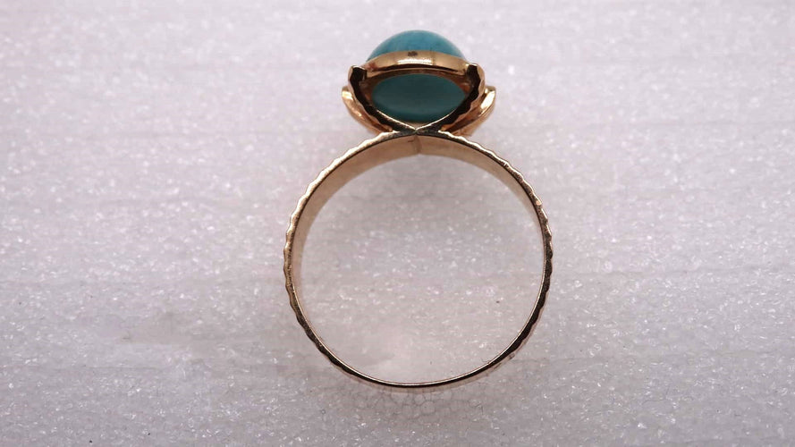 Bague 55 Bague or et pierre 58 Facettes 9835