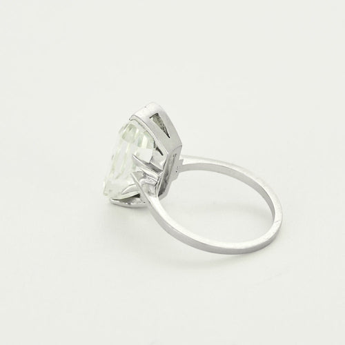 Bague 53 Bague en or blanc et Aigue-Marine 58 Facettes BIA1034