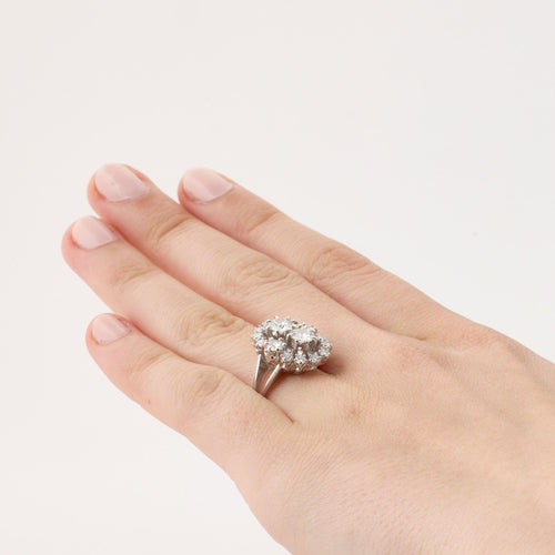 Bague 52 Bague diamants vintage 58 Facettes