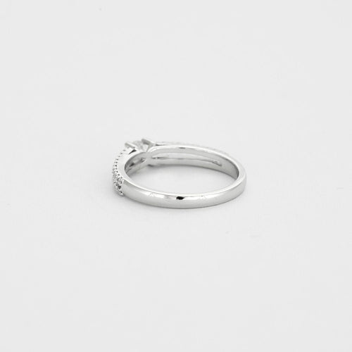 Bague Bague or gris diamant style solitaire 58 Facettes 31300501