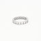 Bague 55 Alliance Américaine or blanc diamants 58 Facettes 240 565